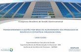 I Congresso Brasileiro de Gestão Governamental ... · Como transformar o modelo de gestão Metodologia utilizada Nos projetos de transformação da gestão é utilizada a Metodologia