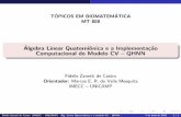 TOPICOS EM BIOMATEM ATICA MT 808 Algebra …Fidelis Zanetti de Castro (IMECC { UNICAMP) Alg. Linear Quaterni^onica e o modelo CV { QHNN. 7 de maio de 2015 4 / 1 7 de maio de 2015 4
