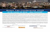 Brazil Tax Conference 2019 · transnacionais, consultoria corporativa e de negócios, controle de câmbio e leis regulatórias e de lavagem de dinheiro. Reconhecido também por sua