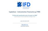 Capitalizar - Instrumentos Financeiros p/ PME · crescimento e desenvolvimento de ESPANHA e para a melhor distribuição da riqueza nacional. Tem as funções de Banco público de