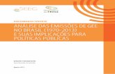 documento síntese ANÁLISE DAS EMISSÕES DE GEE NO …Documento síntese [recurso eletrônico] : análise das emissões de GEE no Brasil (1970-2013) e suas ... 2.1 emiSSõeS noS diferenteS