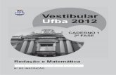 Vestibular Ufba 2012 - UOLdownload.uol.com.br/vestibular2/prova/UFBA_2012_2FASE...UFBA – 2012 – 2 a fase – Matemática – 11 Questão 06 (Valor: 15 pontos) Considere uma pirâmide