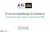 A Farsa da Capitalização da Eletrobras€¦ · Adoção de políticas industriais seletivas para estimular incubadoras de empresas de base tecnológica no setor de energia; ...