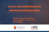 PLANO DE AÇÃO DE EMERGÊNCIAS PARA BARRAGENS DE …€¦ · Plano de Ação de Emergência para Barragens de Mineração - PAEBM: documento técnico e de fácil entendimento elaborado
