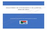 RELATÓRIO DE ATIVIDADES E CONTAS ANO DE 2015 · Analisando as atividades desenvolvidas pela Federação Portuguesa das Associações de Surdos (FPAS) no decorrer do ano de 2017,