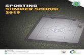 Brochura Summer School 2019 2 - Sporting Clube de Portugal · 06 PREÇOS 8.30 ÀS 9.00 – Pequeno almoço (apenas para residentes) 9.30 às 13.00 – Aulas teóricas e/ou prácticas