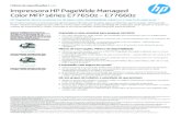 Impressora HP PageWide Managed Color MFP séries E77650z - … · MFP HP PageWide Managed Color Flow E77650z - Pacote de produtos 50 ppm MFP HP PageWide Managed Color Flow E77660z
