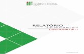 Instituto Federal de Educação, Ciência e Tecnologia do Ceará IFCE - RELATÓRIO · 2018-04-26 · 3 APRESENTAÇÃO A Ouvidoria do IFCE apresenta o relatório de atividades do exercício