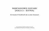 INDICADORES SOCIAIS (AULA 3 EXTRA) - Ernesto Amaralusuárias, são indicadores de provimento de recursos e serviços para atendimento à saúde (indicadores-insumo). – Indicam o