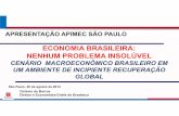 ECONOMIA BRASILEIRA: NENHUM PROBLEMA INSOLÚVEL · Diretore Economista-Chefedo Bradesco APRESENTAÇÃO APIMEC SÃO PAULO São Paulo, 20 de agosto de 2014. 2‹22nº›‹nº›2 Octavio