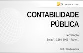 CONTABILIDADE PÚBLICA · 2017-01-16 · Federal, integrantes do projeto de lei de diretrizes orçamentárias, bem como de suas alterações, compatibilizando as propostas de todos