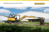 MINIESCAVADEIRAS - New Holland Agriculture...3) 898 1.261 1.642 Conformecomos regulamentos de emissões do motor Tier/Fase 4B/3A 4B/3A 4B/3A Potência nominalbruta (kW/CV) 12,5/16,8