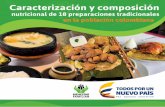 Caracterización y composición · Alimentaria y Nutricional, el Instituto Colombiano de Bienestar Familiar – ICBF en el año 2016 contrató la tercera fase de la actualización,