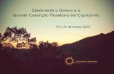Celebrando o Outono - Cristiana Menezes · No dia 20 de março de 2020, início da estação do Outono, teremos uma Grande Conjunção Planetária acontecendo no signo de Capricórnio