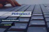 Apresentação Institucional Junho 2020 · Apresentação Institucional. Sumário Quem somos A Petronect no Mercado Linhas de Serviços Sustentabilidade Segurança e Agilidade em