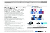 Bastidores de plástico para filtrosmedia.wattswater.com/ES-WQ-PWHP-SP.pdf · bastidores se proporcionan con y sin válvulas de liberación de presión. Consulte la tabla de especificaciones