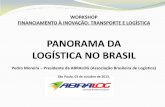 PANORAMA DA LOGÍSTICA NO BRASIL - Valor Econômico · 2018-11-28 · LOGÍSTICA NO BRASIL Pedro Moreira – Presidente da ABRALOG (Associação Brasileira de Logística) São Paulo,