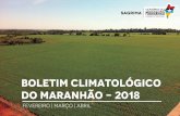 BOLETIM CLIMATOLÓGICO DO MARANHÃO - 2018 · CONAB. Acompanhamento da Safra Brasileira de Grãos. v. 5 - Safra 2017/18, n. 4 - Quarto levantamento, janeiro 2018. Brasília - DF,