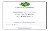 DIÁRIO OFICIAL ELETRÔNICO N.º 155/2019unimilgoias.com.br/wp-content/uploads/2019/08/DOPM... · goiânia, 20 de agosto de 2019 - diÁrio oficial eletrÔnico n.º 155/2019 despacho:
