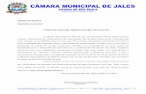 COMUNICADO DE ABERTURA DE LICITAÇÃO · 2015-11-26 · COMUNICADO DE ABERTURA DE LICITAÇÃO A Câmara Municipal de Jales-SP, por sua Presidente Pérola Maria Fonseca Cardoso, abaixo-assinada,