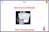 Prof: Fernando Aprato - Amazon S3 · 2018-11-12 · Contas Saldo Final Débito Crédito Bancos conta movimento 120.000,00 Caixa 20.000,00 Capital 200.000,00 Custo das Mercadorias