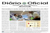 DOAÇÃO DE ÓRGÃOS Pernambuco bate recorde de transplantes …200.238.105.211/cadernos/2018/20180124/1-PoderExecutivo/... · 2018-01-24 · Diário Oficial Estado de Pernambuco