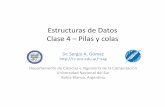 uns-ed-2019-clase-04-Pilas y Colas mlg/ed/downloads/Teorias/uns-ed... · PDF file 2019-03-21 · Implementación de apilar Estructuras de datos-Dr. Sergio A. Gómez 18 Opción2: Cuando