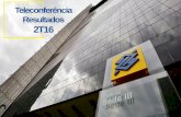 Teleconferência Resultados 2T16 - BB · 2016-08-15 · Destaques (2T16/2T15) Margem Financeira Bruta Incremento de 17,5% Banco do Brasil S.A. –Resultado do 2º Trimestre de 2016