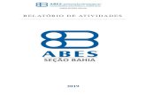 RELATÓRIO DE ATIVIDADES - ABESabesba.org.br/uploaded-files/historico/Relatorio...42 ÚLTIMAS VAGAS - CURSO "PROJETO E DIMENSIONAMENTO DE ATERRO SANITÁRIO" (Terceira Turma) 43 Dia