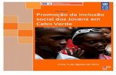 Promoção da Inclusão social dos Jovens Document... · Cabo Verde possui uma população jovem, com média de idade de 26,2 anos, com grande parte dela na faixa dos 15 aos 19 anos.