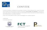 CONVITE - Ciأھncias ULisboa CONVITE O entro de Estatأ­stica e Aplicaأ§أµes da Universidade de Lisboa