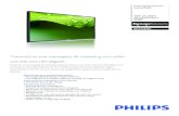 Transmita as suas mensagens de marketing com estilo · Philips Signage Solutions Ecrã da linha E 107 cm (42") Retroiluminação LED nos rebordos Full HD BDL4250EL Transmita as suas