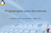Programação para Servidores - Marcos Monteiro€¦ · Programação script • O conhecimento básico de programação script é essencial para quem deseja tornar-se um administrador