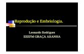 Reprodução e Embriologia. · 2018-08-09 · Embriologia Anexos Embrionários. Estruturas que se formam juntamente com o embrião. Anexos: Placenta; Cordão umbilical; Âmnio –