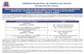 CÂMARA MUNICIPAL DE FRANCO DA ROCHA · 2018-11-13 · A Folha de Resposta de Texto Definitivo para a elaboração da Prova de Redação não poderá ser assinada ou rubricada, nem