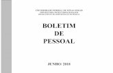 BOLETIM DE PESSOAL - UFMG boletim de pessoal junho/ 2018. boletim de pessoal mensal - nآ؛670 /2018 ...
