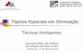 Tópicos Especiais em Otimização - UFJF...Tópicos Especiais em Otimização Leonardo Willer de Oliveira Ivo Chaves da Silva Junior Juiz de Fora, 17 de Março de 2016 Técnicas Inteligentes