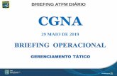 BRIEFING ATFM DIÁRIO CGNAportal.cgna.gov.br/files/abas/2019-05-29/painel_brifim... · 2019-05-29 · (notam b0655/2019) rwy 28 clsd arr rwy 28 primeiros 900 metros clsd dep rwy 10