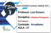 Professor: Luiz Romero Disciplina: Literatura Portuguesa Era …€¦ · O Terremoto de Lisboa (1755). A Política pombalina. Modernização de Portugal. A Reforma do Ensino . Expulsão