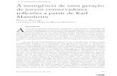 doi: 10.1590/s0103-4014.2020.3499.023 A insurgência de uma ... · conservador”, publicado pela primeira vez em 1927 na revista Archiv für So-zialwissenschaft und Sozialpolitik