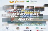 MEMORIA FÚTBOL SALA- GUADALAJARA 2017 0 FECAM...22º Campeonato regional futbol sala ´ MEMORIA FÚTBOL SALA- GUADALAJARA 2017 FECAM 3 * Hotel TRYP. Avenida Eduardo Guitián, 7 –
