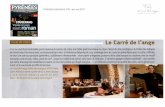 2011 PYRENEES MAGAZINE - Le Carré de l'AngePiats 10 carte à partir de 12 €, menu dujour (i 22€, autres menus à partir de 35 €. Rens. : 05 6165 65 65 ou PYRÉNÉES magazine