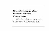 Desestatização das Distribuidoras Eletrobras · 2018-04-02 · Tribunal de Contas da União (IN TCU nº 27/1998). A desestatização da Amazonas Distribuição tem como condição