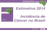 Estimativa 2014 Incidência de Câncer no Brasil...Taxas de incidência estimados para 2014* para os tipos de câncer mais frequentes (exceto pele não-melanoma) em mulheres, Brasil
