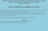 HAY VICTORIA EN EL NOMBRE DE JESÚS! · IGLESIA PENTECOSTAL UNIDA DE COLOMBIA EN GUINEA BISSAU. MATRICULA. 4182; NIF. 910002290, MINISTERIO DE JUSTICIA GUINEA BISSAU ÁFRICA. INFORME
