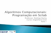 Professor: Rodrigo Rocha Curso: Engenharia Civil Aula 1rrbs/Algoritmos_/Aula 1.pdf · Curso: Engenharia Civil Aula 1 ... Ao final do curso, o aluno deverá ser capaz de resolver problemas