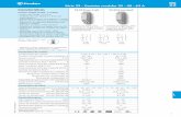 SÉRIE 22 - Valentino Tecnica · fluorescentes compensadas W Capacidade de ruptura em DC1: 30/110/220 V A Carga mínima comutável mW (V/mA) Material dos contatos Características