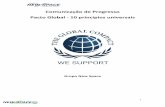 Comunicação de Progresso Pacto Global - 10 princípios universais · 2019-10-11 · 7 7. Tecnologia e Inovação: Garantir a realização das atividades de acordo com as melhores
