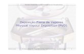 Deposição Física de Vapores Physical Vapour Deposition (PVD)€¦ · Técnicas Complementares de Processamento em Microelectrónica Deposição de Películas Finas por Pulverização