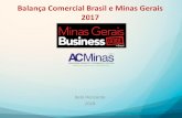 Balança Comercial Brasil e Minas Gerais 2017 · Balança Comercial Minas Gerais 2017 x 2016 Fonte: Ministério da Indústria, Comércio Exterior e Serviços (MDIC) JAN FEV MAR ABR